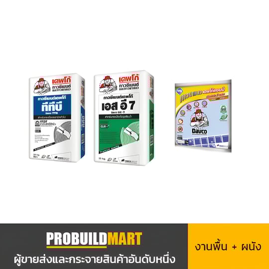 งานพื้น + ผนัง
